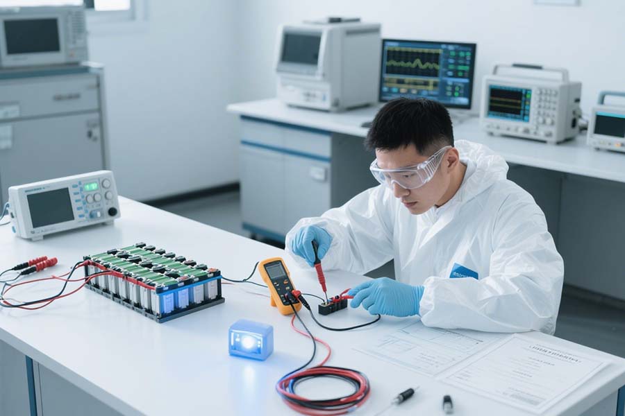Battery Test of New Energy EV