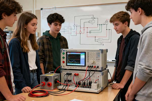 three-phase power analyzer testing