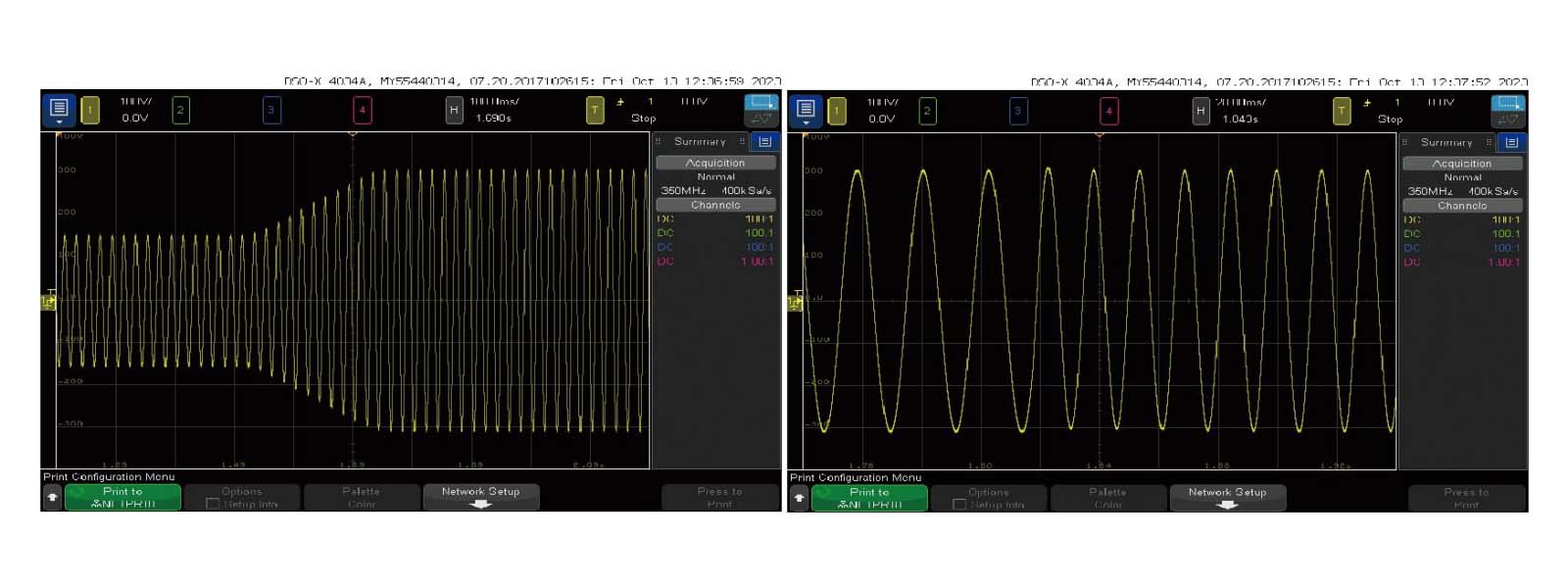adjustment of voltage & frequency in the output state adjustment of voltage & frequency in the output state