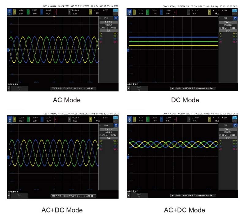 three output mode of Regenerative AC Source & Load