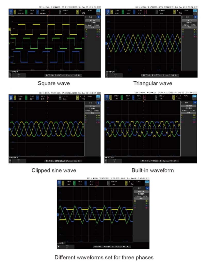 output waveform options